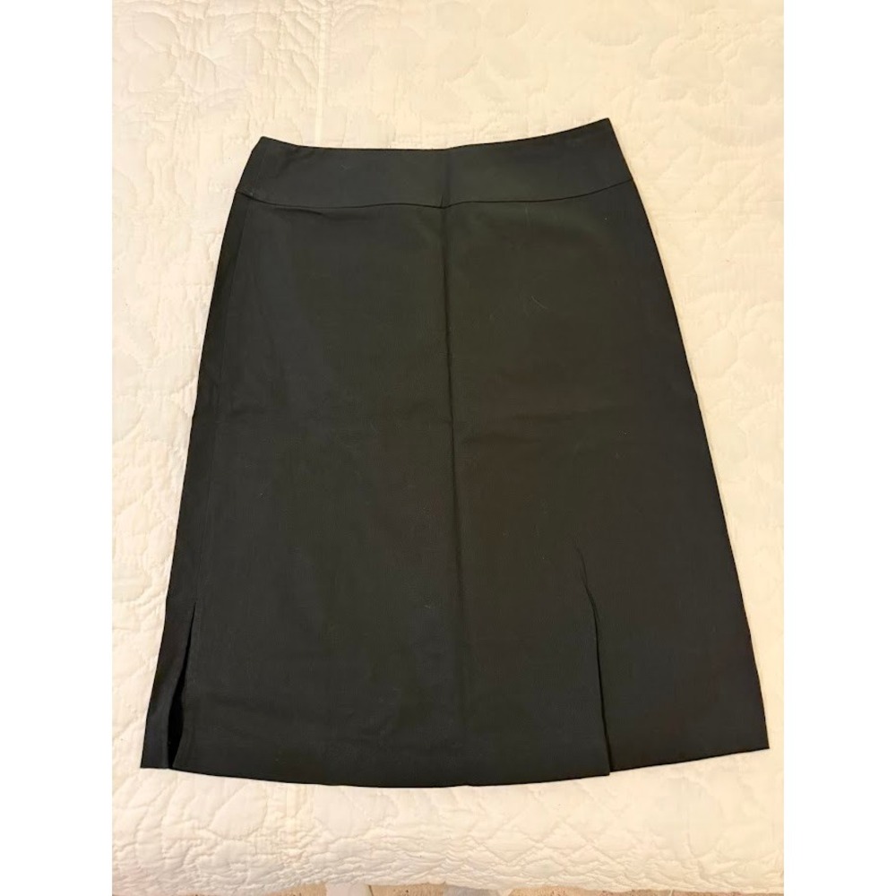 Banana‎ Republic Stretch Black Straight Stretch Sz 8 Cotton Spandex Skirt